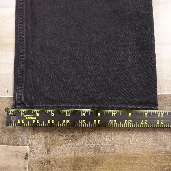 Abercrombie & Fitch 90s Relaxed High Rise Jeans Women's 18s shorter inseam Black - Picture 11 of 13